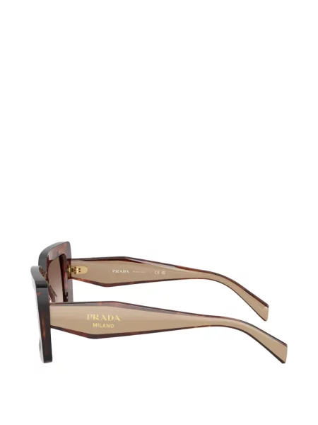 Kvadratiniai akiniai nuo saulės Prada Eyewear ruda