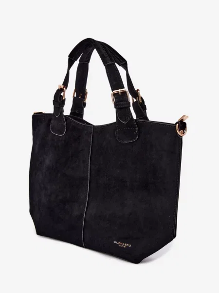 Geantă Flora & Co din piele negru