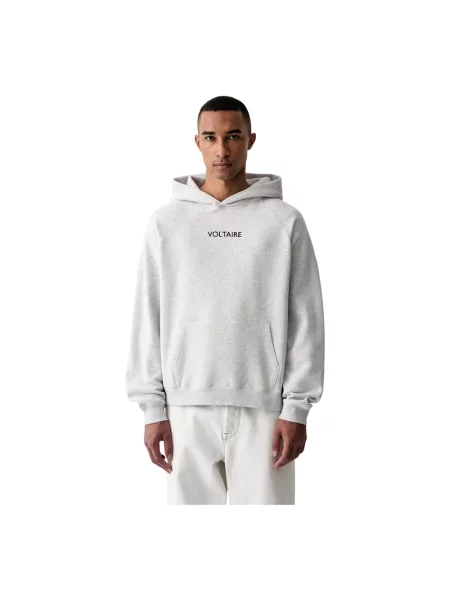 Bluza z kapturem Zadig & Voltaire z kapturem szara