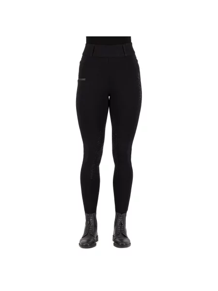 Legginsy jeździeckie z pełną przyczepnością Imperial Riding Comfi Sparks czarne