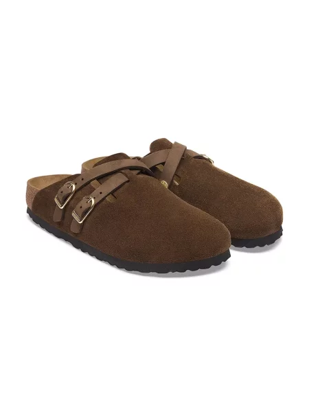 Klapki Birkenstock brązowe