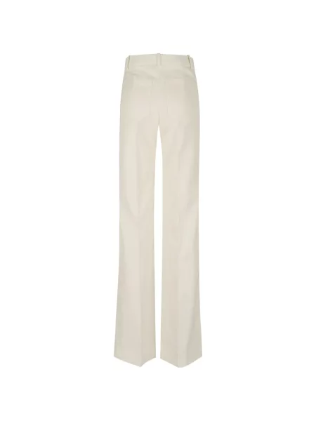 Pantaloni Victoria Beckham de lână alb