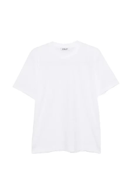 Tricou Cdlp cu decolteu rotund alb