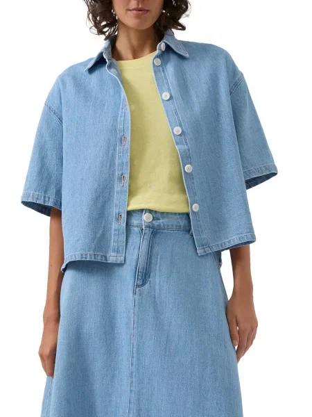 S.Oliver Bluză denim albastru