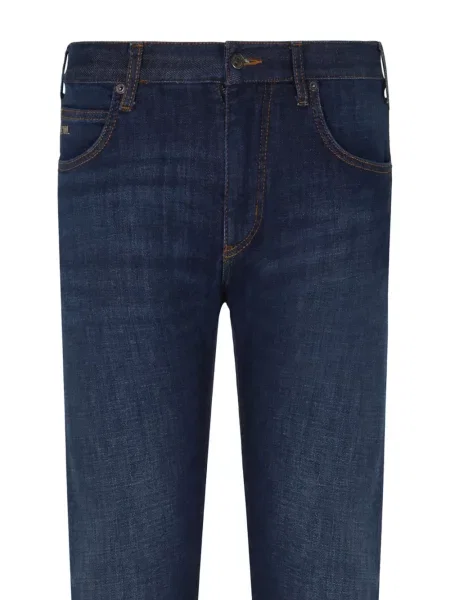 Blugi Emporio Armani cu 5 buzunare albastru