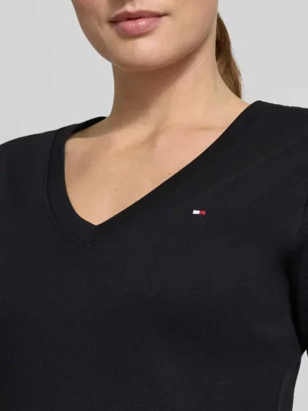 Tommy Hilfiger Koszulka Kobiety jednolity S czarny