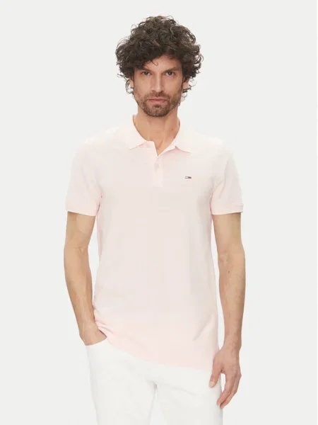 Tommy Jeans Tricou polo roz