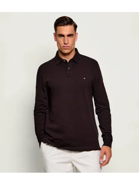 Tricou polo Tommy Hilfiger maro