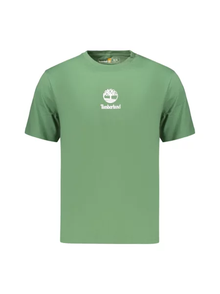 Koszulka Timberland z krótkim rękawem z logo zielona