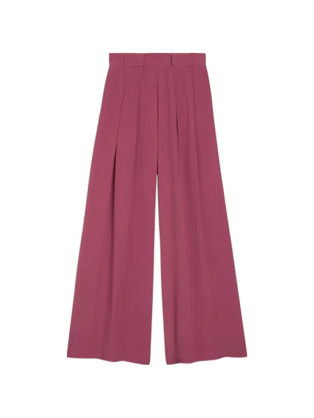 Spodnie palazzo Momoni plisowany różowy
