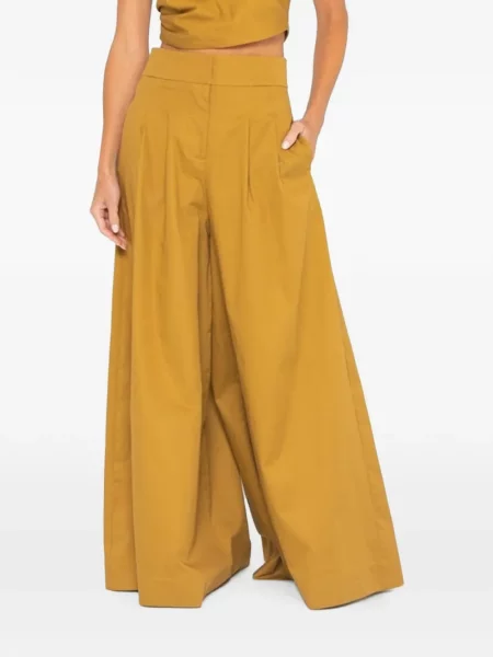 Pantaloni palazzo Jbq galben