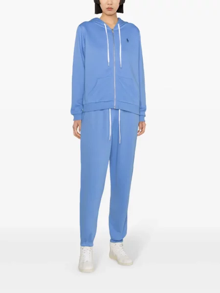 Spodnie Polo Ralph Lauren z nadrukiem w kwiatki garniturowe różowe