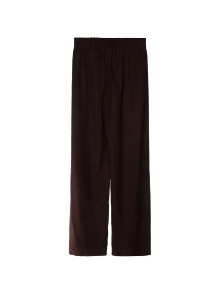 Pantaloni Jacob Cohën din piele de căprioară maro