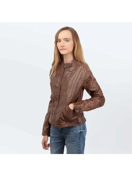 Geanta de piele Cameleon maro