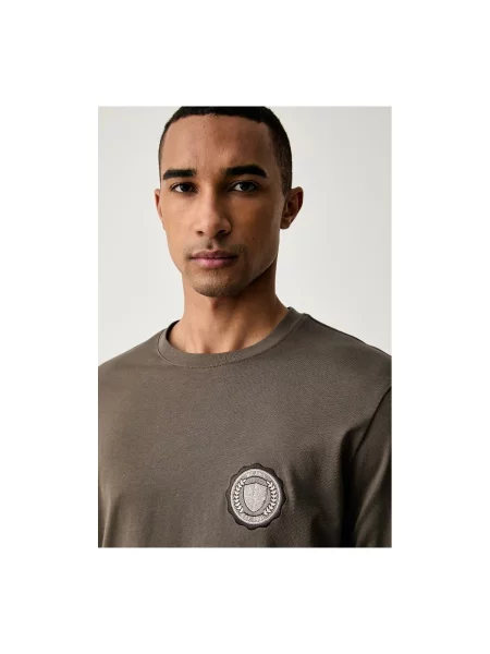 Tričko Armani Exchange hnedá