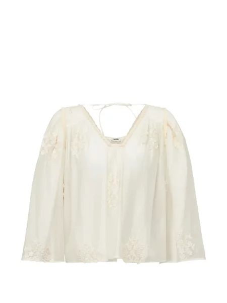 Bluză Drykorn cu model floral din dantelă