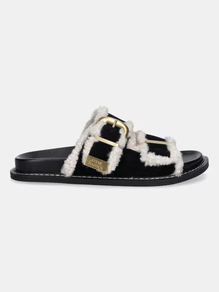 Steve Madden klapki zamszowe Arch-F czarny