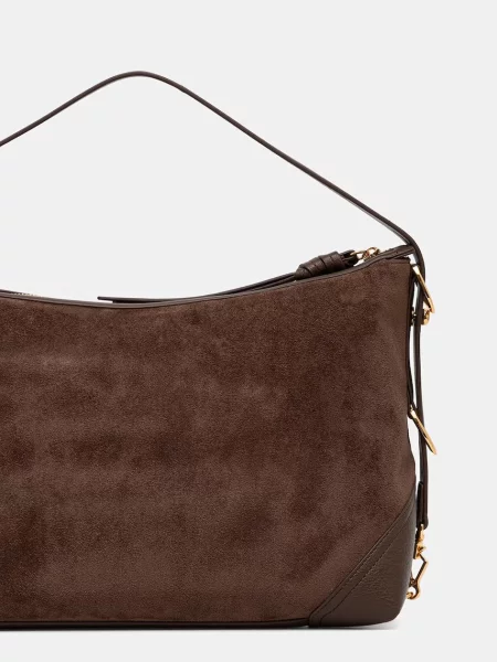 Torebka Love Moschino skórzana brązowa