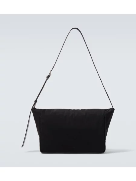 Geantă The Row din piele negru