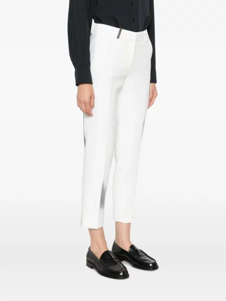 Decupat pantaloni Peserico alb