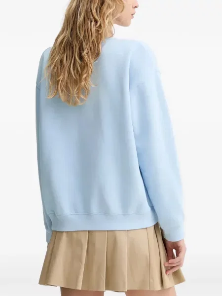 Pantaloni scurți din denim Levi's® din dantelă zdrențuiți cu talie înaltă albastru