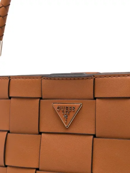 Geantă bucket Guess maro
