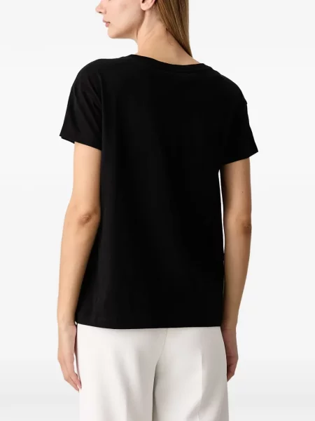 Tricou Armani Exchange cu autograf negru