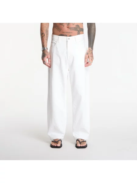 Дънки Carhartt WIP Brandon Pant White Rinsed M бяло