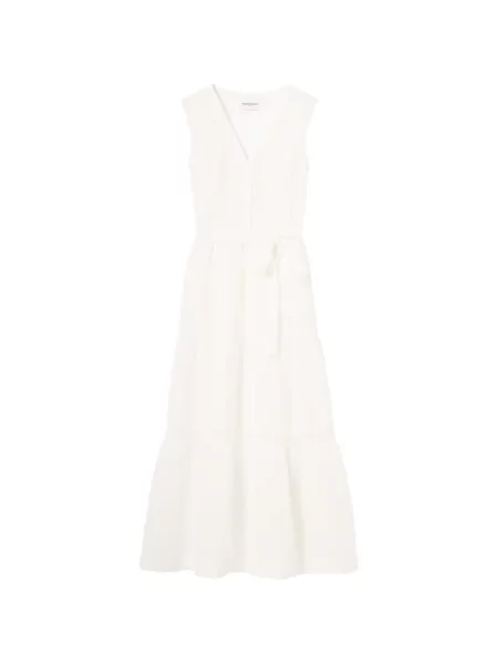 Sukienka Claudie Pierlot koronkowa garniturowa biała