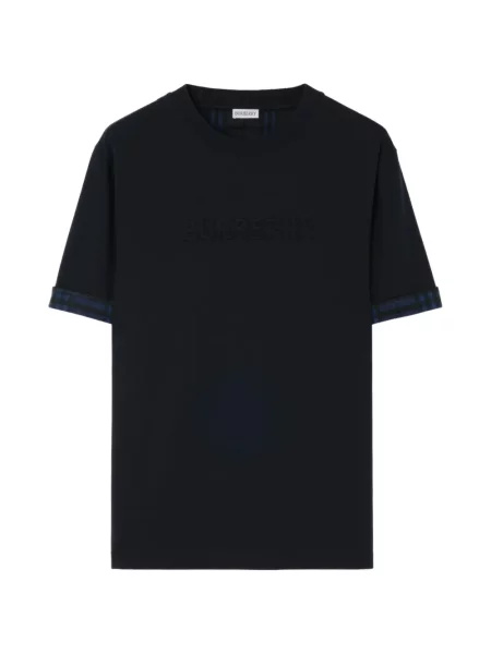 Tricou Burberry cu autograf albastru