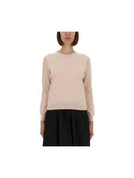 Sweter Maison Margiela wełniany różowy
