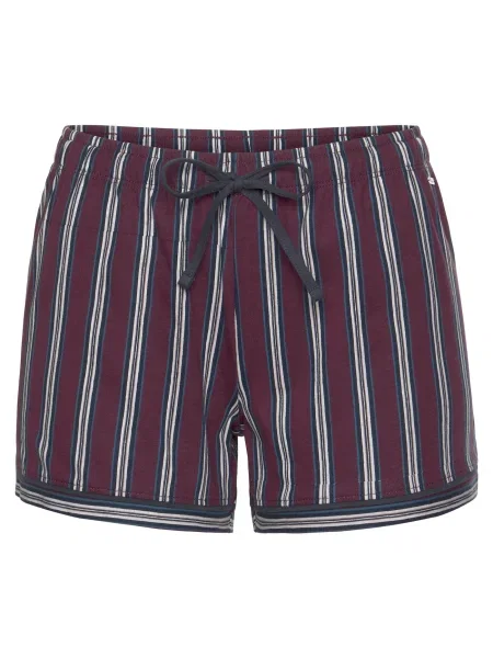 S.Oliver Pantaloni de pijama roșu burgundy / albastru marin albastru alb