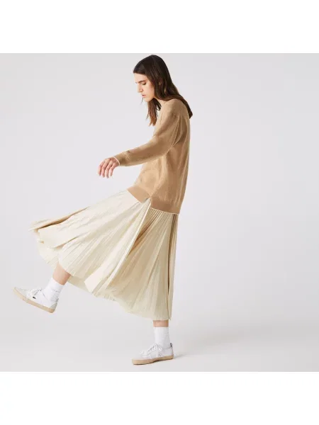 Юбка Lacoste.com бежевая