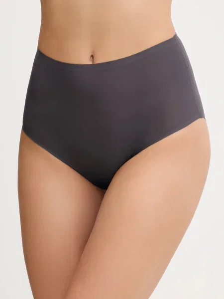 Chantelle Klasické nohavičky s vysokým pásom Soft Stretch sivá