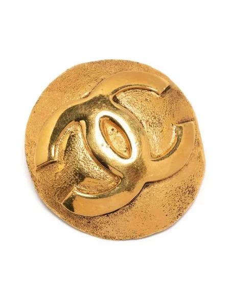 Brož Chanel Pre-owned modrá