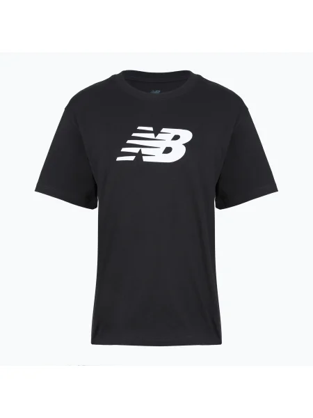 Tricou pentru femei New Balance Sport Jersey Relaxed Logo black/white alb