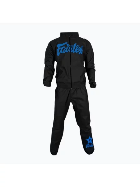Kombinezon sauna Fairtex Vinyl black/blue czarny