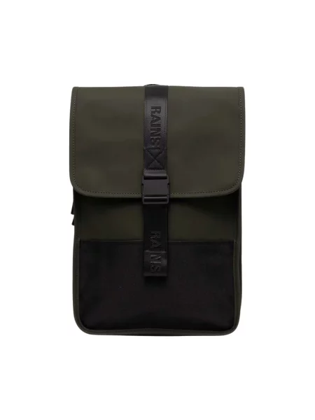 Rains plecak Trail Backpack Mini W3 mały gładki zielony