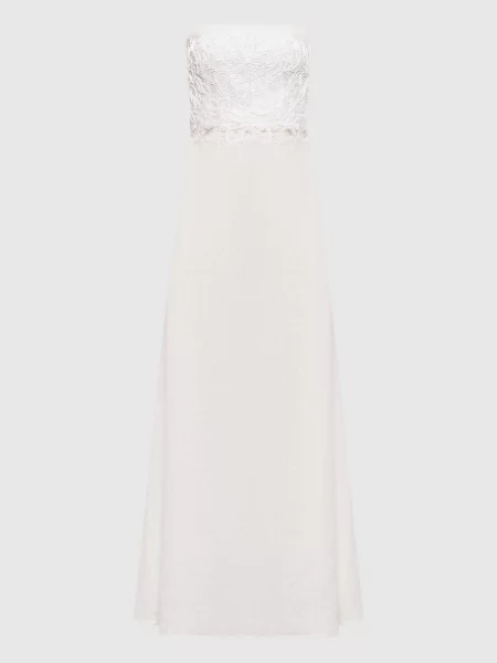 Льняное макси платье Ermanno Scervino Life бежевое