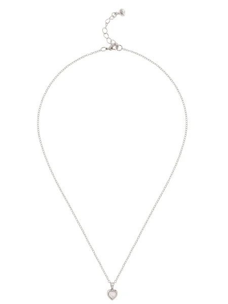 Pandantiv Ted Baker de cristal cu motiv cu inimi argintiu