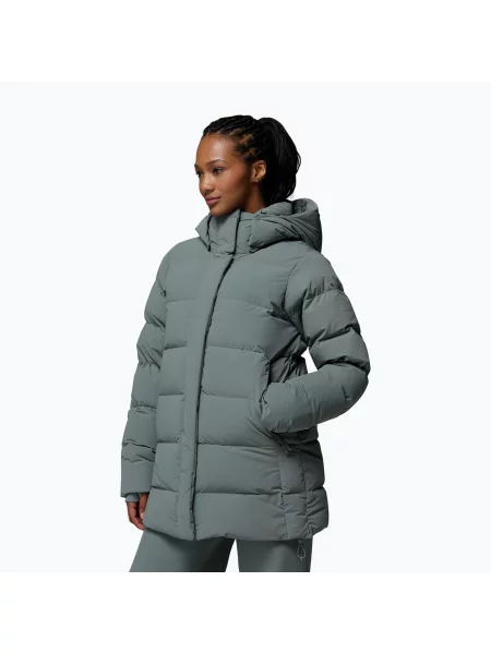 Geacă cu puf pentru femei Columbia Amaze Puff Mid Hooded sedona sage