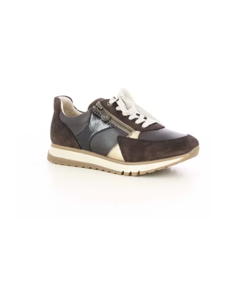 Sneakersy Rieker brązowe