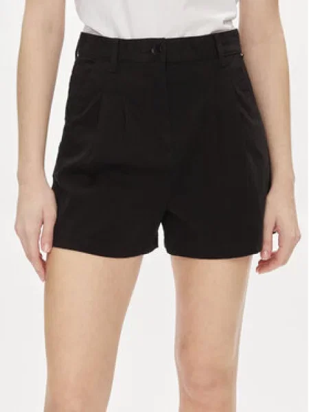 Tommy Jeans Šortky z materiálu Claire černá