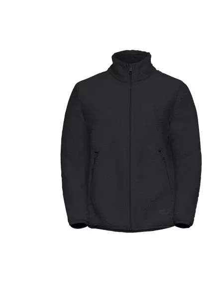 JACK WOLFSKIN Funkčná flisová bunda čierna