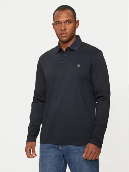 Boss Polo majica Mornarsko modra
