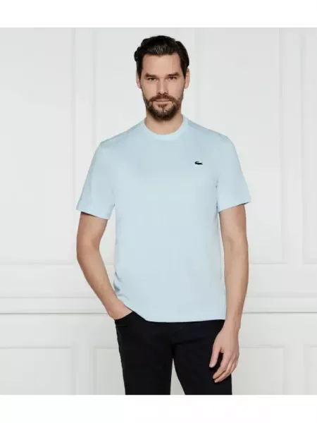 Lacoste Tricou celest albastru