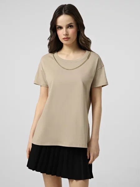 Футболка Armani Exchange бежевий