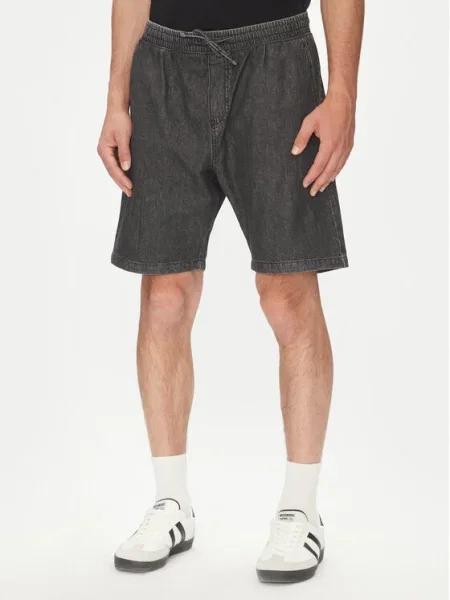 Jack&Jones Pantaloni scurți de blugi Tony negru