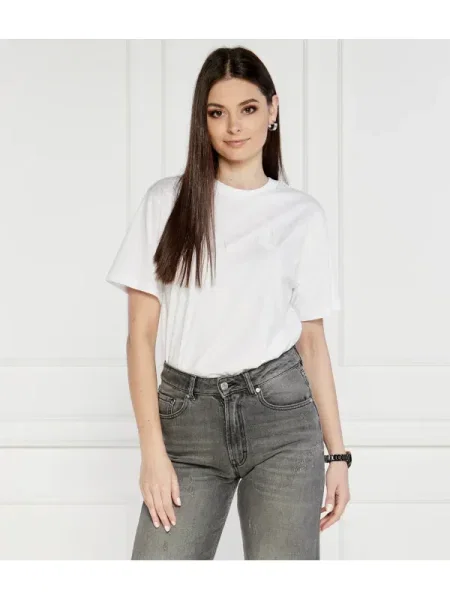 HUGO Tricou | Relaxed fit alb