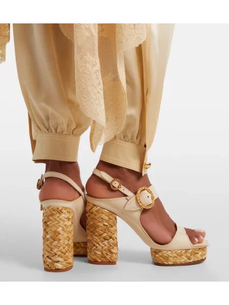 Sandale Zimmermann din piele slingback alb
